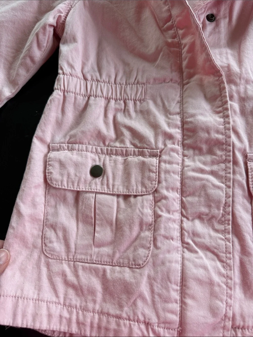 Old Navy Pink Hooded Anorak Jacket for Kids